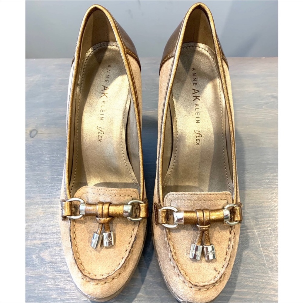 Anne Klein | I-Flex Suede & Leather pumps